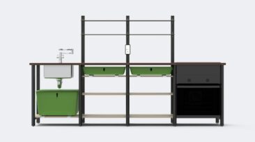 Este sistema de cozinha modular inspirado na IKEA foi projetado para nômades digitais