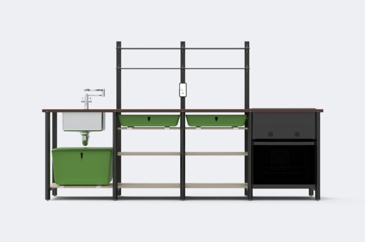 Este sistema de cozinha modular inspirado na IKEA foi projetado para nômades digitais