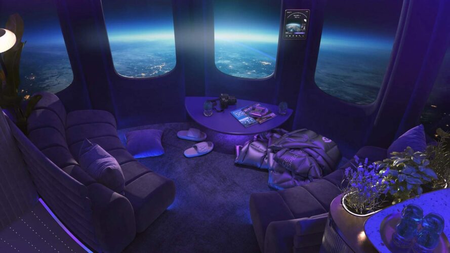 Mimosa está no limite do espaço?  Dê uma olhada no lounge espacial “primeiro do mundo”.
