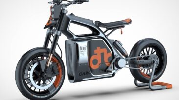 Esta bicicleta elétrica minimalista muda as coisas com um ‘tanque de combustível’ oco e uma bateria grande