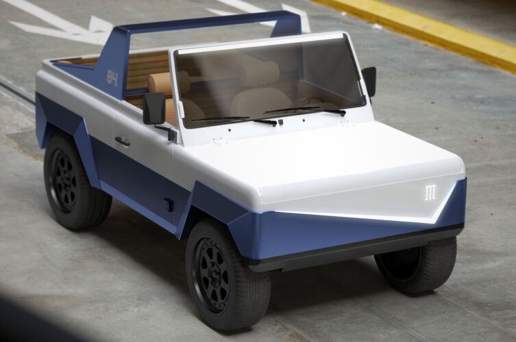 SUV elétrico da Olympian Motors previsto para lançamento no segundo trimestre de 2024, provoca Cybertruck com pára-brisa AR e um design retro-futurista