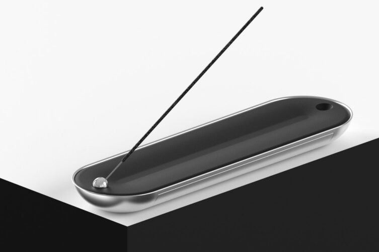 O conceito de porta-incenso de luxo dá um toque premium a um design simples