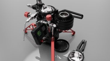Esta máquina de café expresso inspirada no Lunar Lander preparará um café de outro mundo!