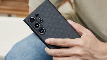 Quer botões de ação no seu Samsung Galaxy S24 Ultra?  Este case de fibra de aramida oferece três botões extras